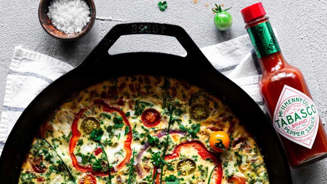 HERBY RED BELL PEPPER BAKED FRITTATA