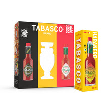 Laden Sie das Bild in den Galerie-Viewer, TABASCO Brand Belgian EURO 2024 Gift Set - 3x 60ml - Scorpion/Habanero/Original Red
