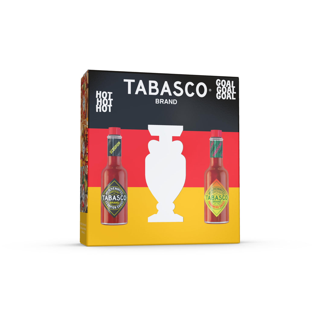 TABASCO Brand German EURO 2024 Gift Set - 3x 60ml - Scorpion/Habanero/Original Red