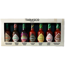Load image into Gallery viewer, TABASCO® Brand Gift Set &#39;HARD-TO-FIND-FLAVOURS&#39; 7 x 148ml glass bottles
