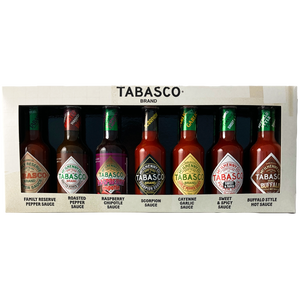 TABASCO® Brand Gift Set 'HARD-TO-FIND-FLAVOURS' 7 x 148ml glass bottles