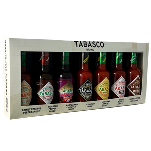 TABASCO® Hard-To-Find-Flavours Giftbox  7 x 148ml glazen flessen