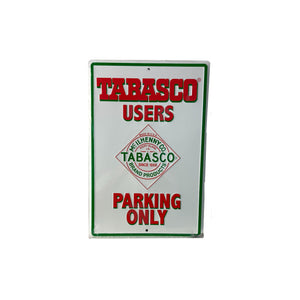 TABASCO Parking sign